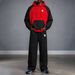 Men's Clothing 26 Spring New Arrival US Letter Print Color Block Hoodie Set Retro Casual Sweatshirt Set_viptrois.com