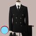 Men's 3 Piece White Suit Casual Wedding Host Blazer Set Spring Autumn Summer Winter Acetate Regular Board_viptrois.com