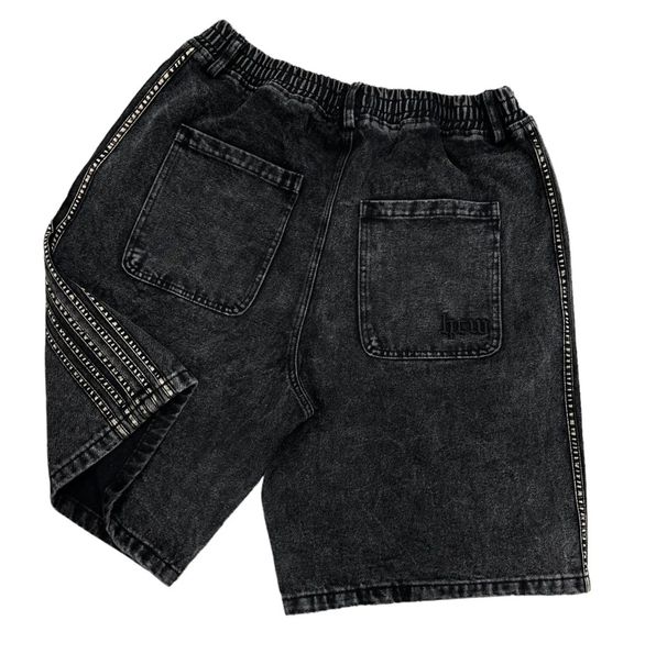 Men's Clothing Retro Street Striped Jeans Washed Distressed Casual Straight Wide Leg Mopping Trousers_viptrois.com