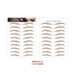 Eyebrow Stencils Supply 6D Ecological Brown Eyebrow Stickers Waterproof Tattoo Stickers_viptrois.com
