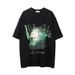 Men’s Clothing Printed Short Sleeve T Shirt Men's Style Hip Hop Trend Half Sleeve Street Fashion Loose Round Neck Five Point Sleeve_viptrois.com