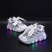 2023 Trendy LED Light Shoes For Children With Letters And Ribbons, Breathable Mesh, Luminous Shoes For Children Aged 1 6, Casual Sports Shoes_viptrois.com