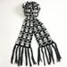 Punk punk y2k dark spicy girl Yab Harajuku style thick warm knitted skull scarf_viptrois.com