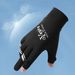 Cycling Gloves Sun Protection Gloves For Men Summer Fingerless Thin Ice Silk Breathable Letter Leak Two Finger Cycling Driving Fishing Gloves_viptrois.com