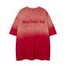 Vintage Washed Gradient Tee - Men's Oversized Hip-Hop Graphic T-Shirt With Distressed Embroidery_viptrois.com