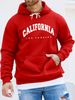 Men's Autumn And Winter Casual Fashionable Loose Hooded Sweatshirt With California Letter Pattern Printed Warm Long Sleeved Pullover_viptrois.com