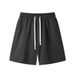 Men's Jacquard Pattern Casual Shorts 5-Inch Inseam Heavyweight Cotton Loose Fit Athletic Summer Shorts_viptrois.com