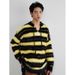 Autumn And Winter Striped Sweater, Versatile Knitted Sweater For Teenagers, Long Sleeved Plus Velvet Sweater, Top_viptrois.com