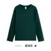 230g Autumn Xinjiang Combed Cotton Heavyweight Crew Neck Solid Color Long Sleeve Men's T-Shirt Loose Base Shirt One_viptrois.com