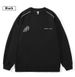 2025 New Sweater 330 Grams Drape Is Not Easy To Deform Crew Neck Sweater Men's Trend Fattening Plus Size Printing Clothes_viptrois.com