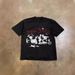 Oversized Dark Themed Printed Loose Short Sleeved T-Shirt 250g Heavyweight Pure Cotton Trendy Brand Men's Clothing Tops for Couples_viptrois.com