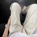 Herringbone Pattern Jacquard Casual Pants Men's Cleanfit American Retro Straight Wide-leg Drape Sweatpants_viptrois.com
