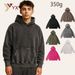 Vintage Washed Cotton Oversized Hoodie With Distressed Detail – Unisex Heavyweight Pullover Sweatshirt For Men & Women_viptrois.com