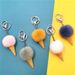Bag Charm Cartoon Fruit Keychain Student Cute Bag Pendant Ice Cream Cone Plush Car Keychain Creative Gift_viptrois.com
