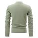 Men's Clothing Autumn And Winter Solid Color Medium High Collar Long Sleeve Casual Knitted Sweater Middle Aged Wool Bottoming Sweater Men_viptrois.com