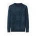 Men's Plush Velvet Chenille Sweater – Winter Thermal Knit Pullover With Luxurious Texture, Soft Fleece-Lined Interior_viptrois.com
