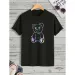 Shirts For Men Teddy Bear Print T-Shirt For Men's Casual Crew Neck Short-Sleeve Fashion Summer T-Shirts_viptrois.com