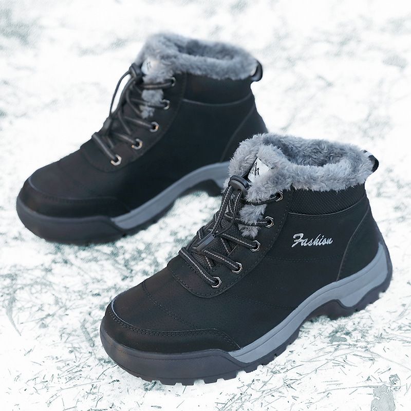 Winter Elderly Snow Boots, Thick Cotton, Warm Cotton Shoes, Wear-resistant Plus Size, Foreign Trade Sports, Outdoor Men's And Women's Shoes_viptrois.com
