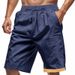Men's Bohemian Style Linen Shorts - Breathable Loose Fit Summer Beach Shorts With Natural Texture_viptrois.com