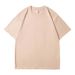 New 210g Combed Pure Cotton Loose Short-sleeved T-shirt For Summer 2025_viptrois.com