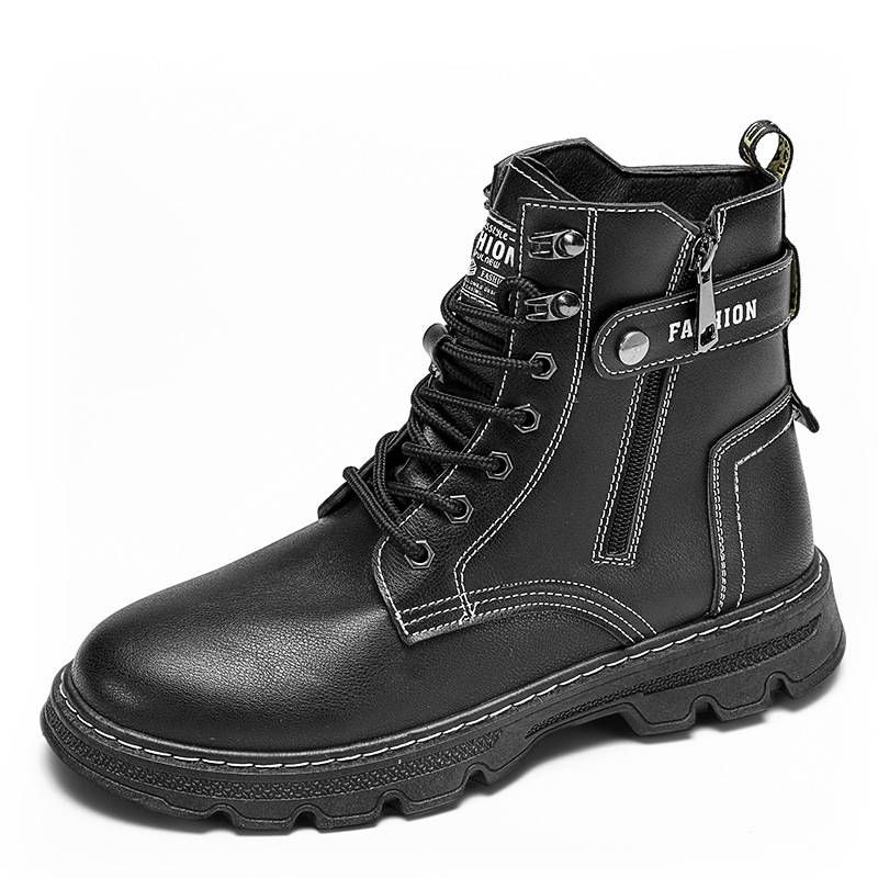 2025- High-top Martin Boots For Teenagers' Outdoor Casual Men's Boots In Autumn And Winter_viptrois.com