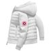 Men's Lightweight Logo Hooded Puffer Jacket - Oversized Streetwear Coat, Minimalist Design_viptrois.com