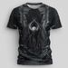 Men's Clothing Men's Skull Monster T Shirt Short Sleeve Outdoor Moisture Wicking Pure Cotton Top_viptrois.com