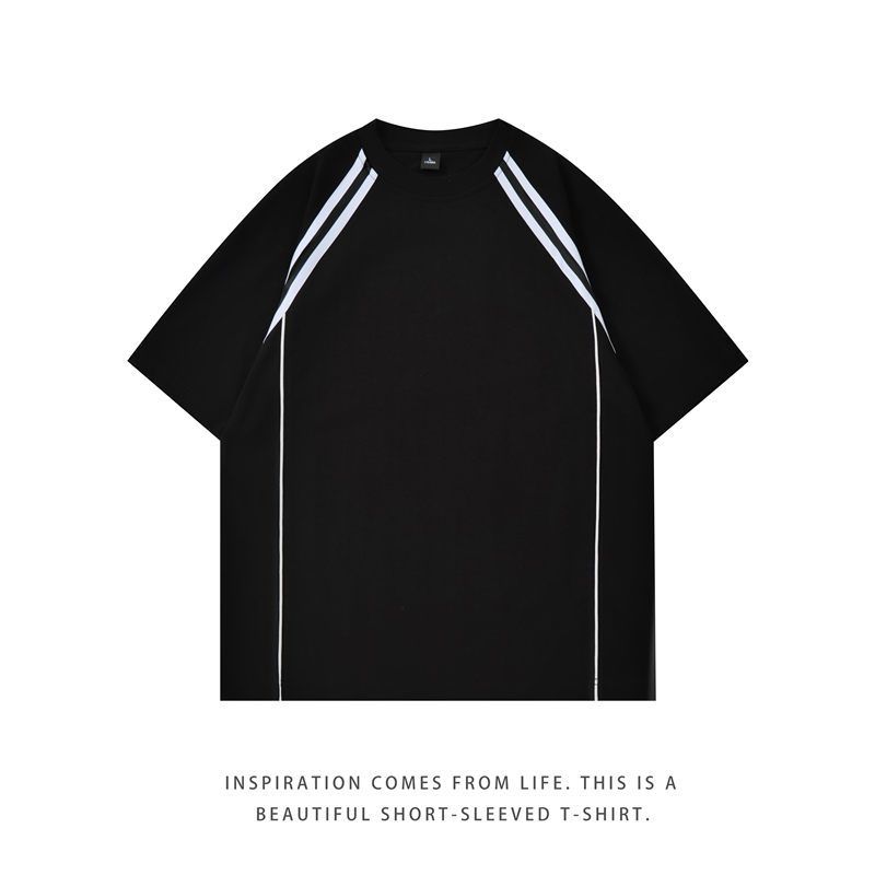 Men's Clothing T Shirt Pure Cotton Summer Men And Women's Same Loose Clothes Tops Can Be Customized Work Clothes_viptrois.com