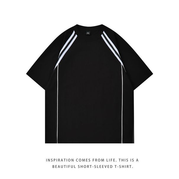 Men's Clothing T Shirt Pure Cotton Summer Men And Women's Same Loose Clothes Tops Can Be Customized Work Clothes_viptrois.com