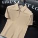 men's Casual Short Sleeved Summer Thin Half Zip Trendy Polo Shirt, Slim Fit Flip Collar T-shirt Trend_viptrois.com