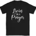 Living On A Prayer T-Shirt Mens Womens Tees Top Christian Prayer Praise Jesus Christ God Tee_viptrois.com