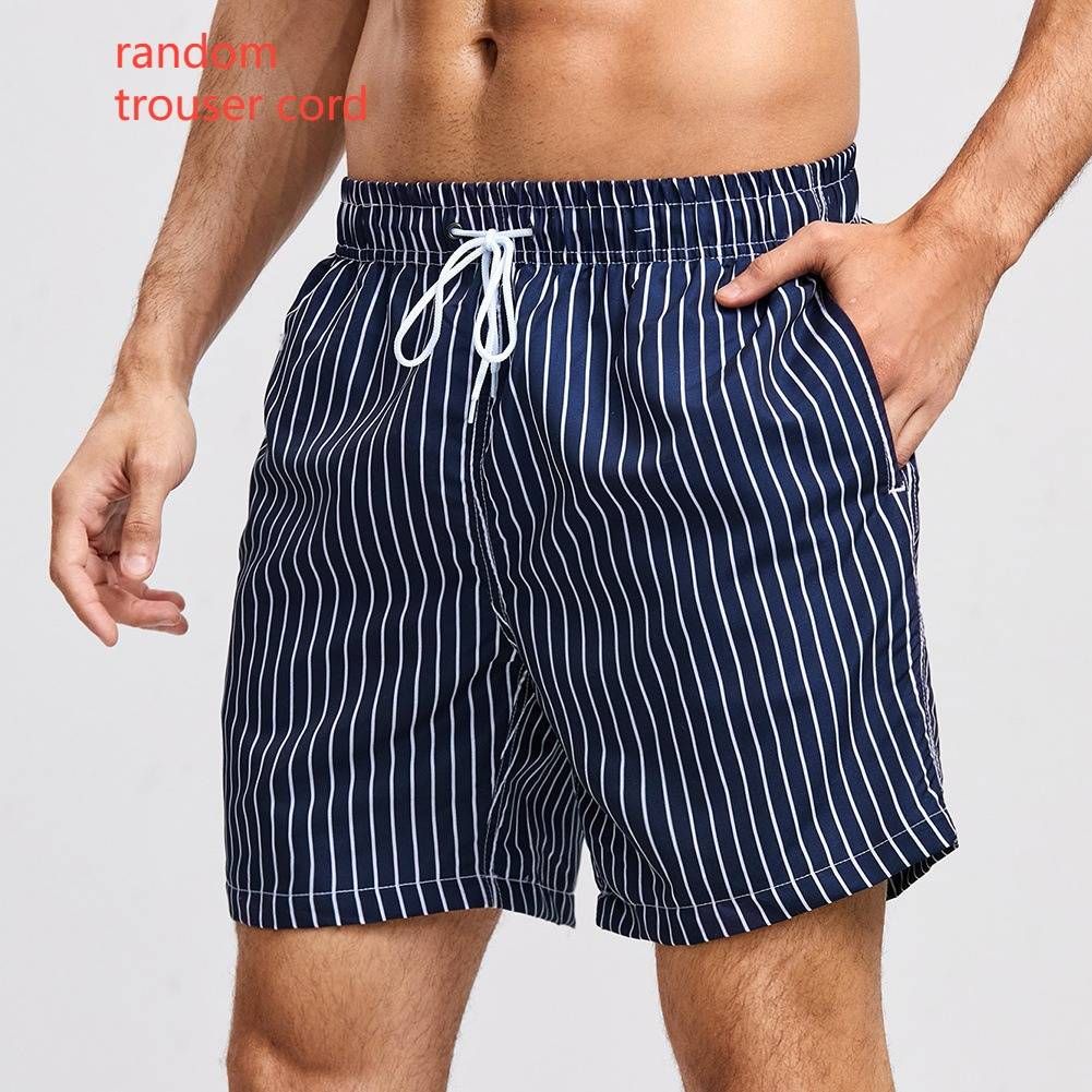 Men's Clothing Surfing Swimming Trunks Men's Loose Printed Casual Beach Pants Hot Spring Shorts Ins Style Swimming Trunks_viptrois.com