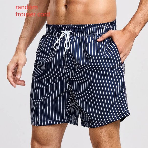 Men's Clothing Surfing Swimming Trunks Men's Loose Printed Casual Beach Pants Hot Spring Shorts Ins Style Swimming Trunks_viptrois.com