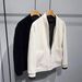 Men's Coat Simple Stand Collar Sweater Jacket Autumn And Winter New Texture Splicing Solid Color Trendy Brand Tops Men's Clothing_viptrois.com
