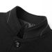 Autumn And Winter New Middle Aged Men's Jacket Woolen Woolen Coat Standing Collar Woolen Coat Casual Men's Wear_viptrois.com