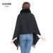 Women's Shawls Fur Collar Scarf Winter Warm Women's Scarf Shawl Dual Purpose Thick Dress Shawl_viptrois.com