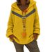 Men's Color-Block Hooded Sweater – Oversized Pullover Knit With V-Neck & Long Sleeves (S-3XL, 3 Colors) | Polyester-Viscose Blend Casual Cardigan_viptrois.com
