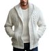 Pulse Cross-Border Fashion European And American Men's Twisted Cardigan Knitted Jacket Casual Hooded Knitwear Versatile_viptrois.com