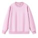Men's Clothing Men In Spring And Autumn With Loose Solid White Bottoming Shirt Clothes Round Neck Sweatshirt_viptrois.com