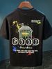 Summer Pure Cotton American Style Cartoon Printed Short T-shirt Loose Round Neck Ins Casual Half Sleeved Top Trend_viptrois.com