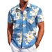 Men's Clothing Men's Shirt New Fashion Trend Short Sleeve Shirt 3D Digital Printing Holiday Printing_viptrois.com