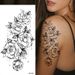 Exclusive Sketch Flower Tattoo Stickers Sketch Tattoo Stickers Rose Flower Black And White Flower Tattoo_viptrois.com