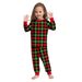 Plaid Christmas family suit printed homewear pajamas set_viptrois.com