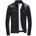 Men's Clothing New leather jacket for men, slim style jacket for young men,spring new style for men, handsome motorcycle men's leather jacket_viptrois.com