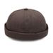 New Style Melon Skin Men's Four Seasons Hip Hop Beret Solid Color Street Dance Brimless Landlord Hat Women_viptrois.com