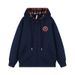 Men's Clothing American Plaid Cardigan Sweatshirt Three Dimensional Tiger Chapter Loose Hooded Top Couple Trendy Brand Zipper Jacket_viptrois.com