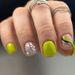 Simple Solid Color Fresh Light Green Ripple Nail Art Short Square Dressing Armor Summer New Fashionable Nail_viptrois.com
