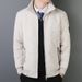 Autumn Casual Business Cotton-padded Jacket Men's Stand-up Collar Windproof Clothes Men's Clothing Piled And Thickened Men's_viptrois.com