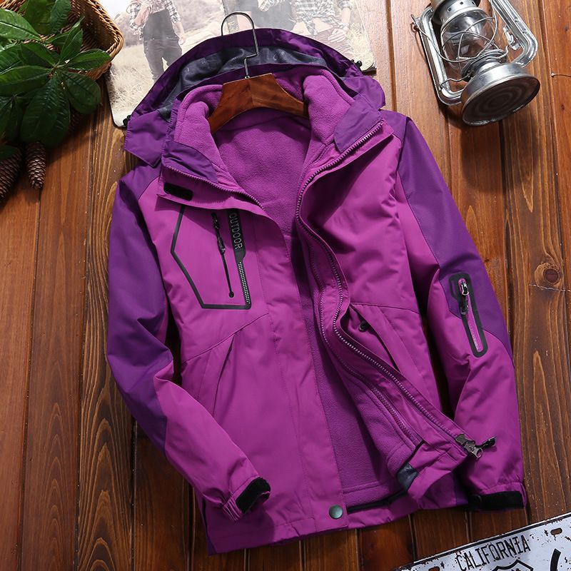 Men's Clothing Outdoor Couple's Rustic Clothing Fengshui Three-in-One Two-Piece Mountaineering Suit Casual Jacket_viptrois.com