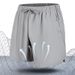 Men's Quick-Dry Elastic Shorts - Lightweight Breathable Casual Sports Beach Pants With Drawstring Waist, Loose Fit (Sizes M-6XL, Black/Blue/Gray)_viptrois.com